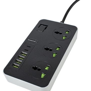 Multitoma SpeedSong USB, eléctrico y Tipo C 3.1A 2mt - imagen 1