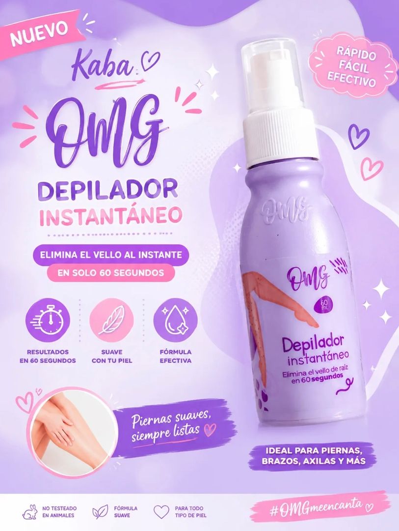 Depilador líquido instantáneo omg 