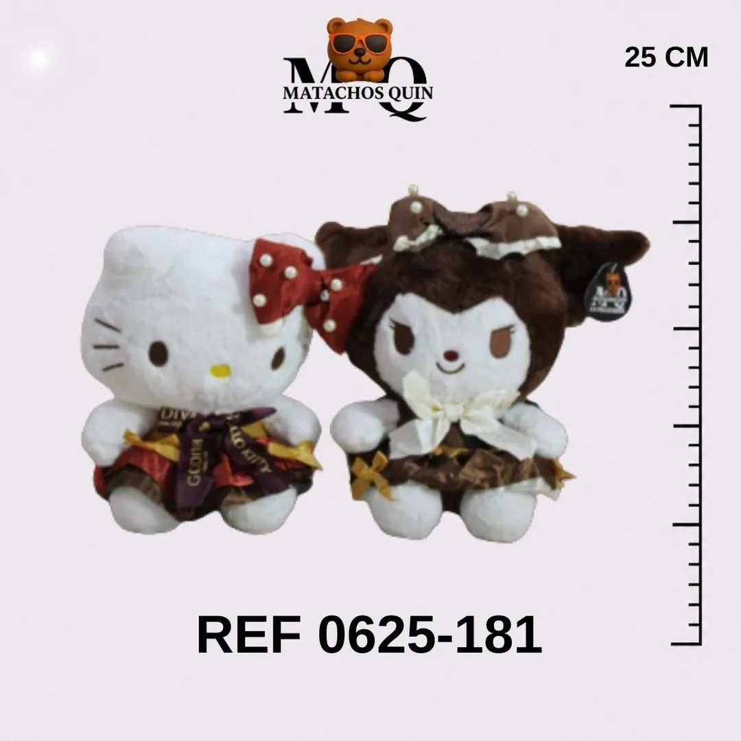 HELLO KITTY & KUROMI CON VESTIDO 