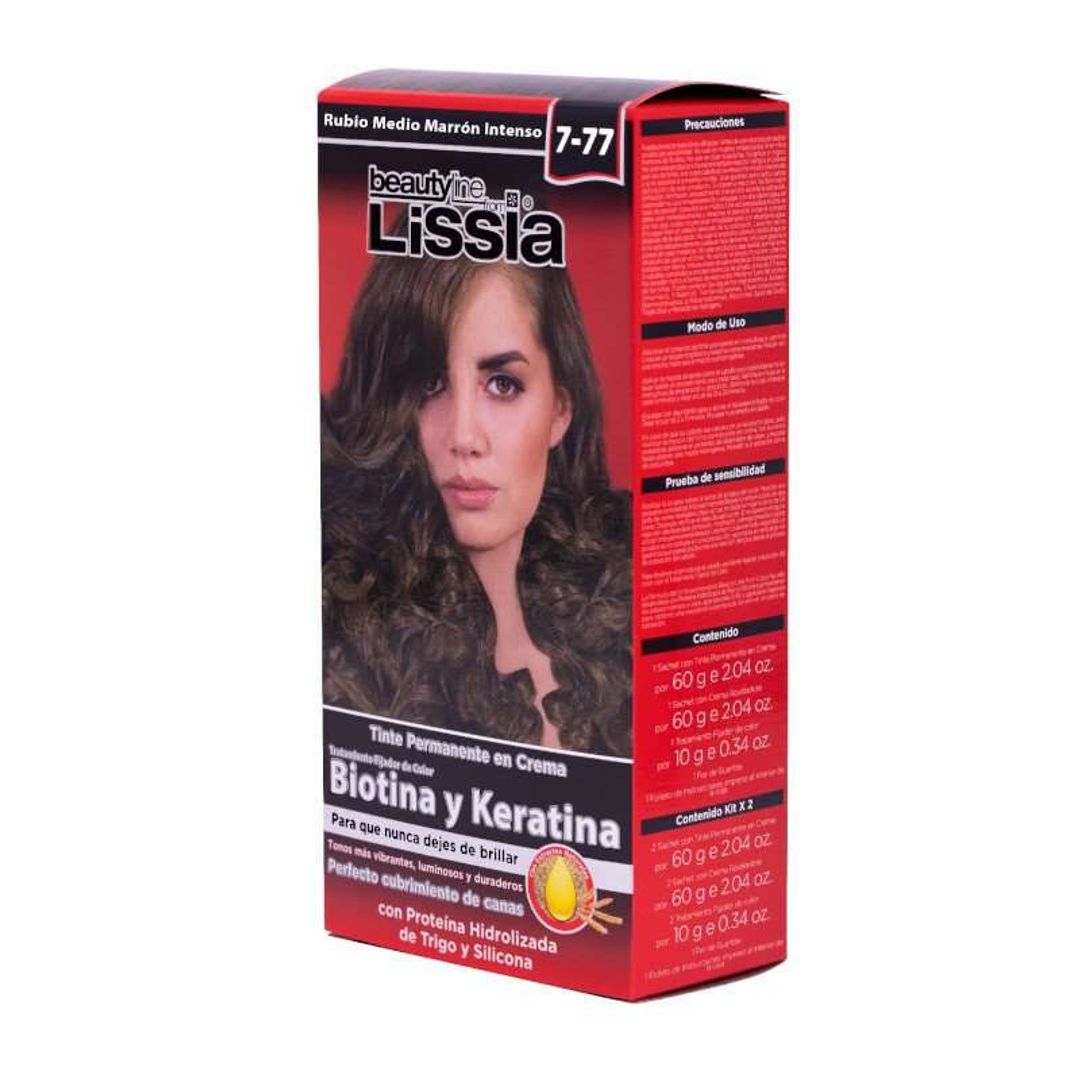 TINTE LISSIA 7-77 RUBIO MEDIO MARRON INTENSO
