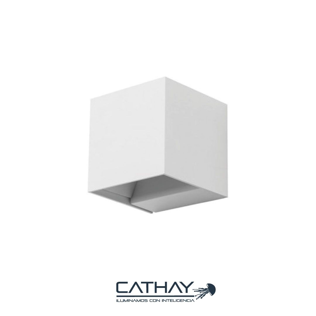 APLIQUE DE PARED CUADRADO ACUALIZABLE BLANCO