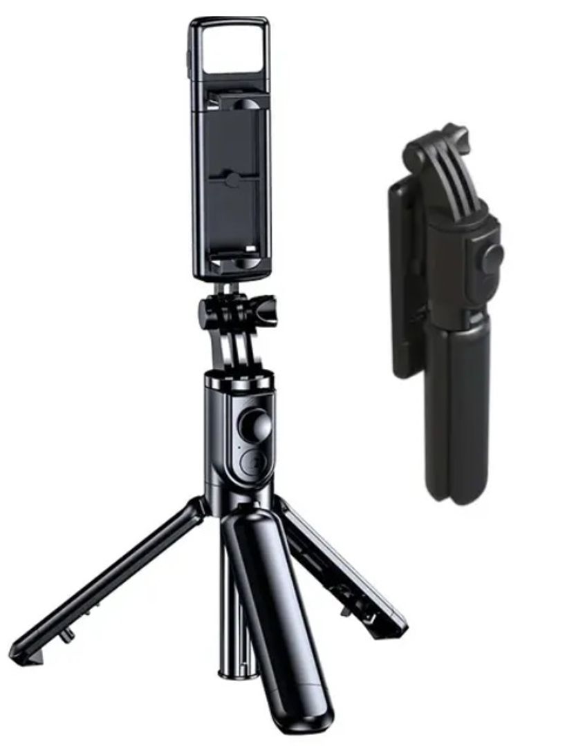 Monopod Celular 3 en 1 trípode control Led V05S