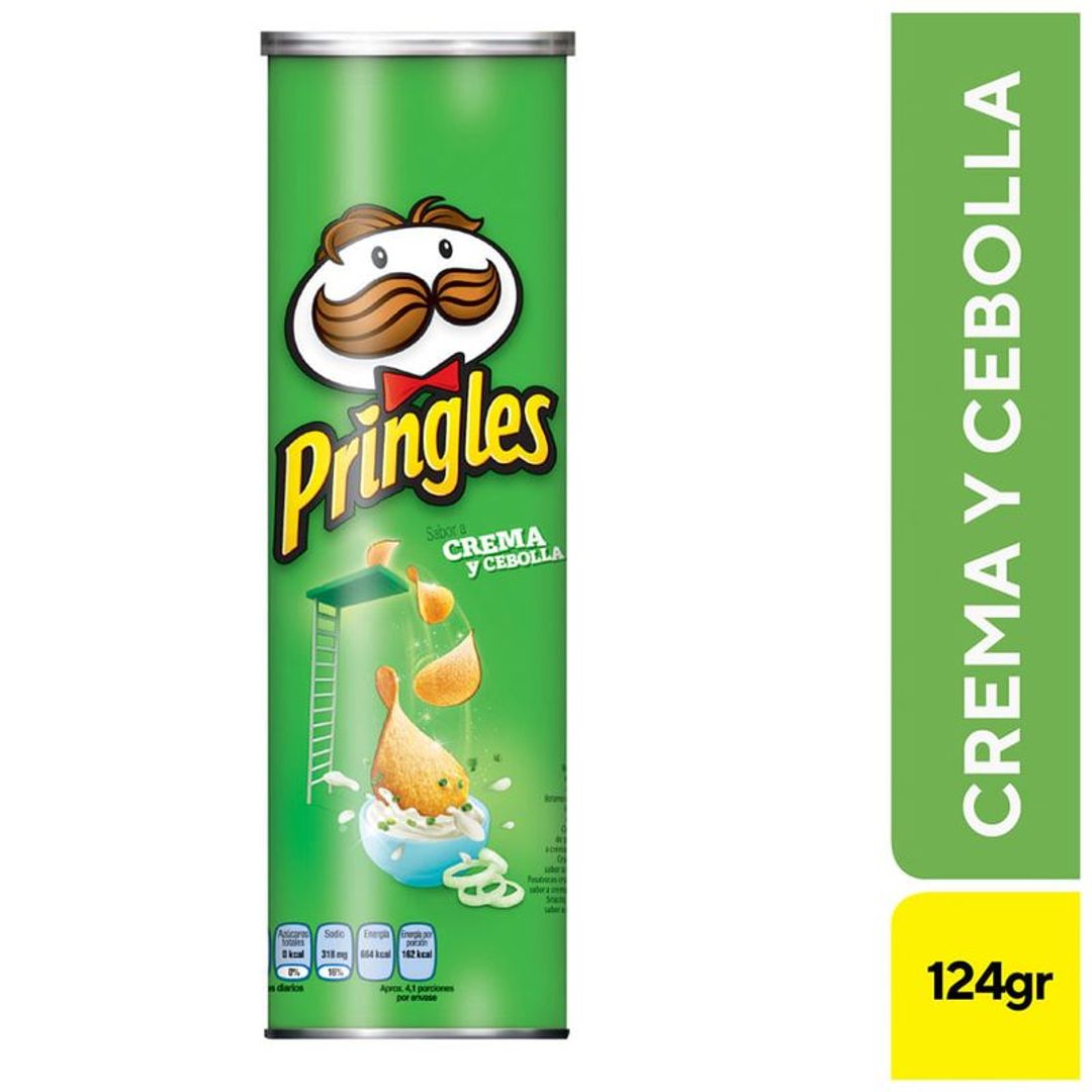 PRINGLES CREMA Y CEBOLLA*124G