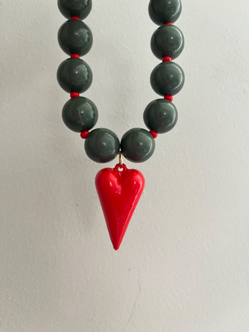Collar corazón punta 