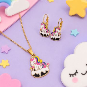 Imagen del producto Juego unicornio infantil en acero