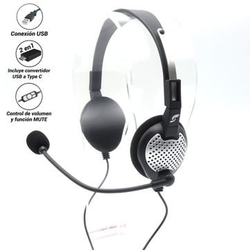 Imagen del producto Diadema JyR USB y Tipo C 068-mv