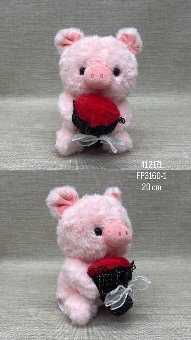 CERDITO CON RAMO 20 CM