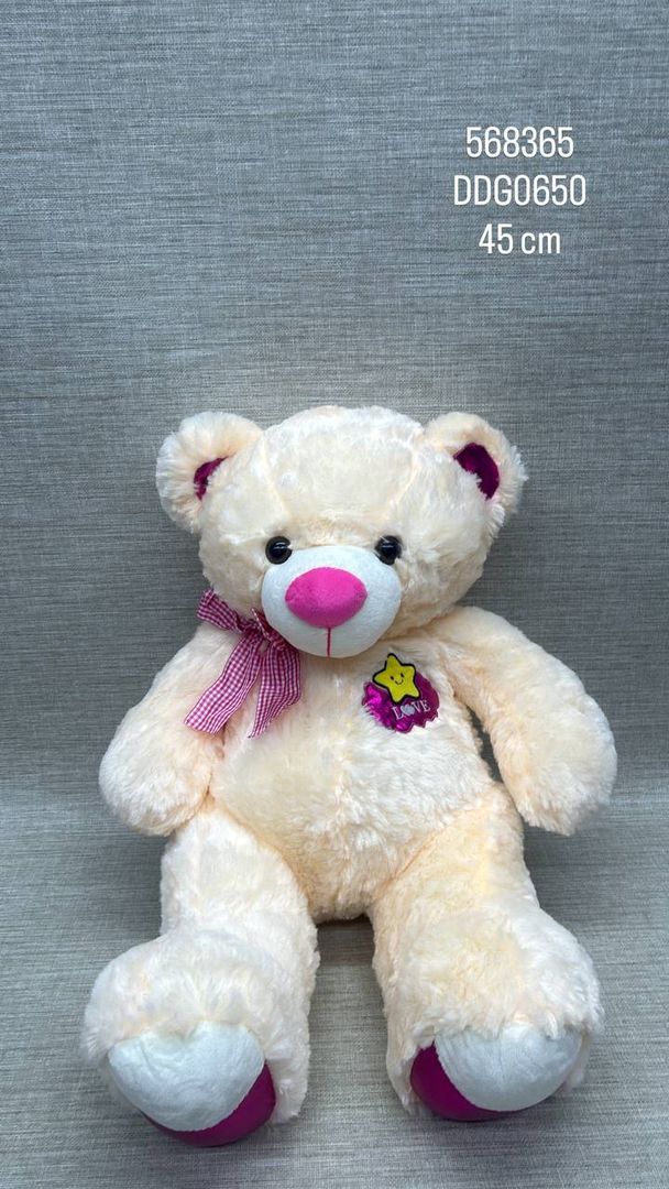 OSO BEIGE CLARO CON CINTA 45 CM