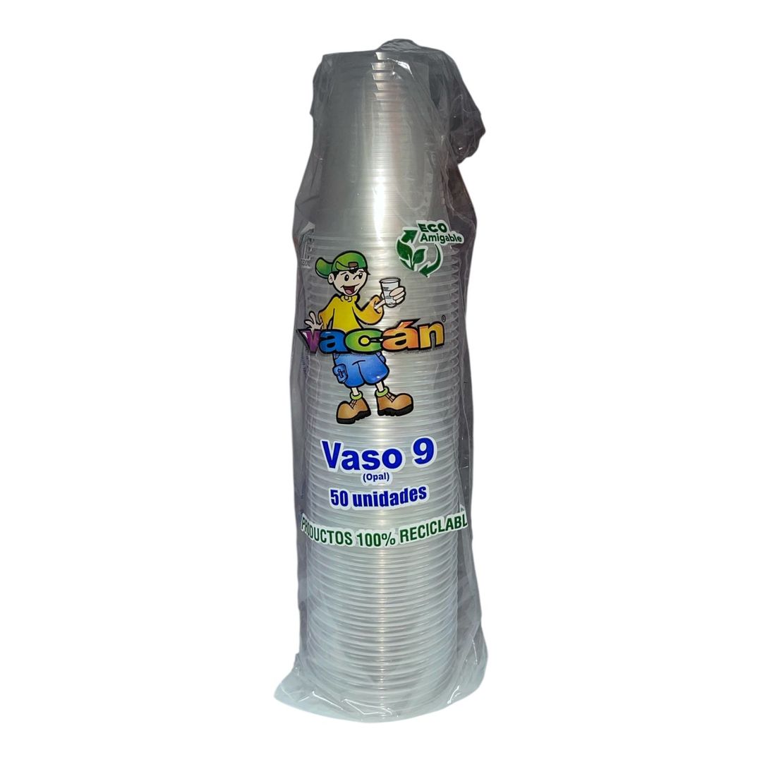      C. VASO VACAN PLASTICO 9 OZ