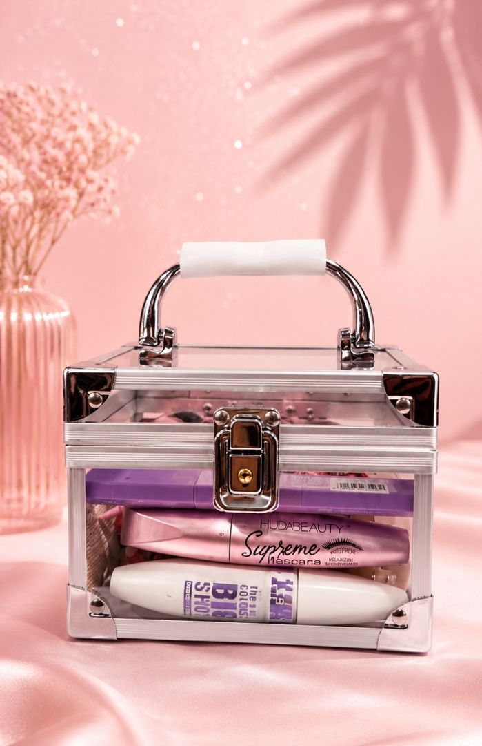 KIT DE MAQUILLAJE COMPLETO + COSMETIQUERA 