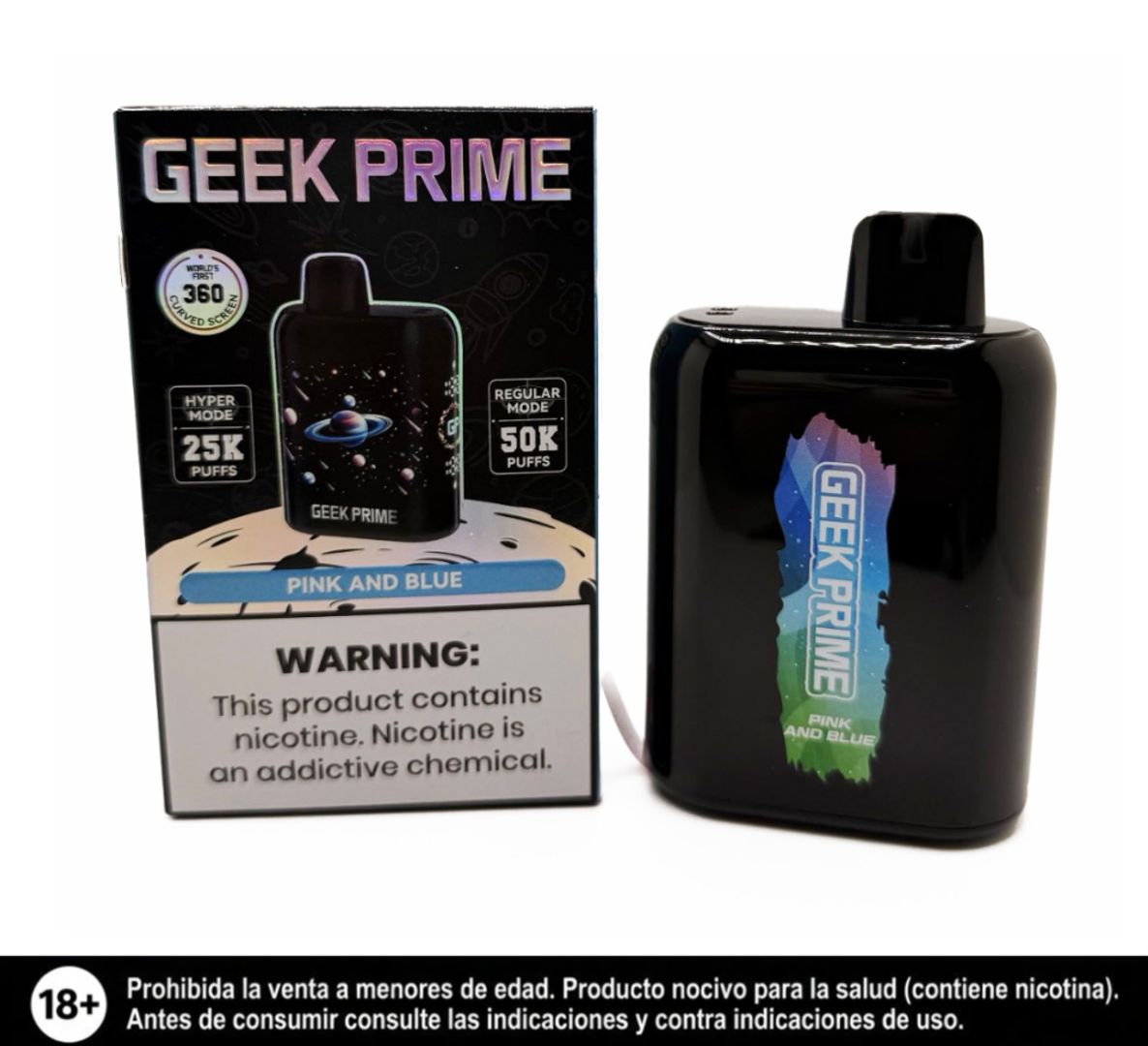 Geek Bar Pink And Blue 50.000 Puffs Prime