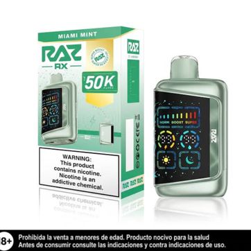 Imagen del producto Raz Miami Mint 50.000 Puffs