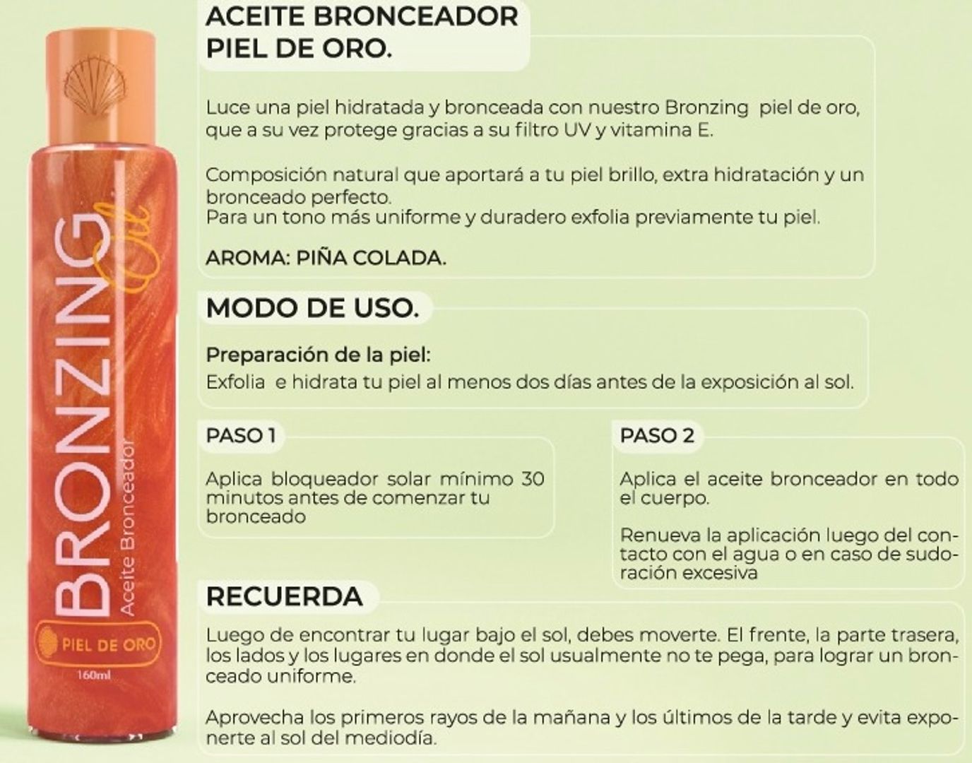BRONZING OIL