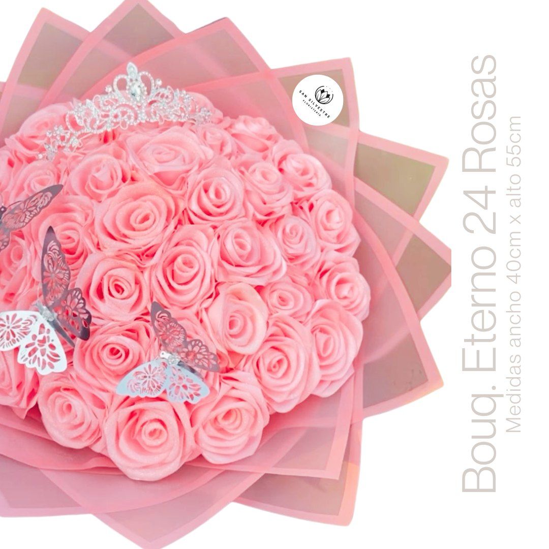 BOUQUET ETERNO 24 ROSAS