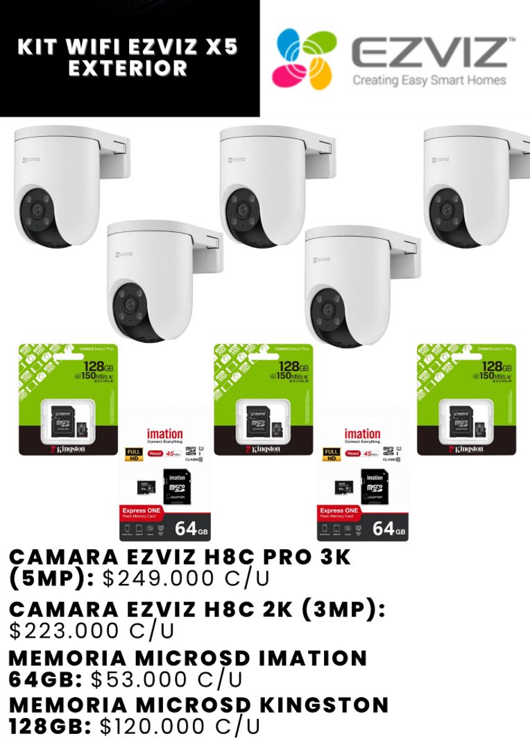 KIT WIFI EZVIZ X5 EXTERIOR