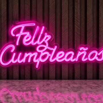 AVISO DE LUZ FELIZ CUMPLEAÑOS 42 CM IMPORTADO  - imagen 1