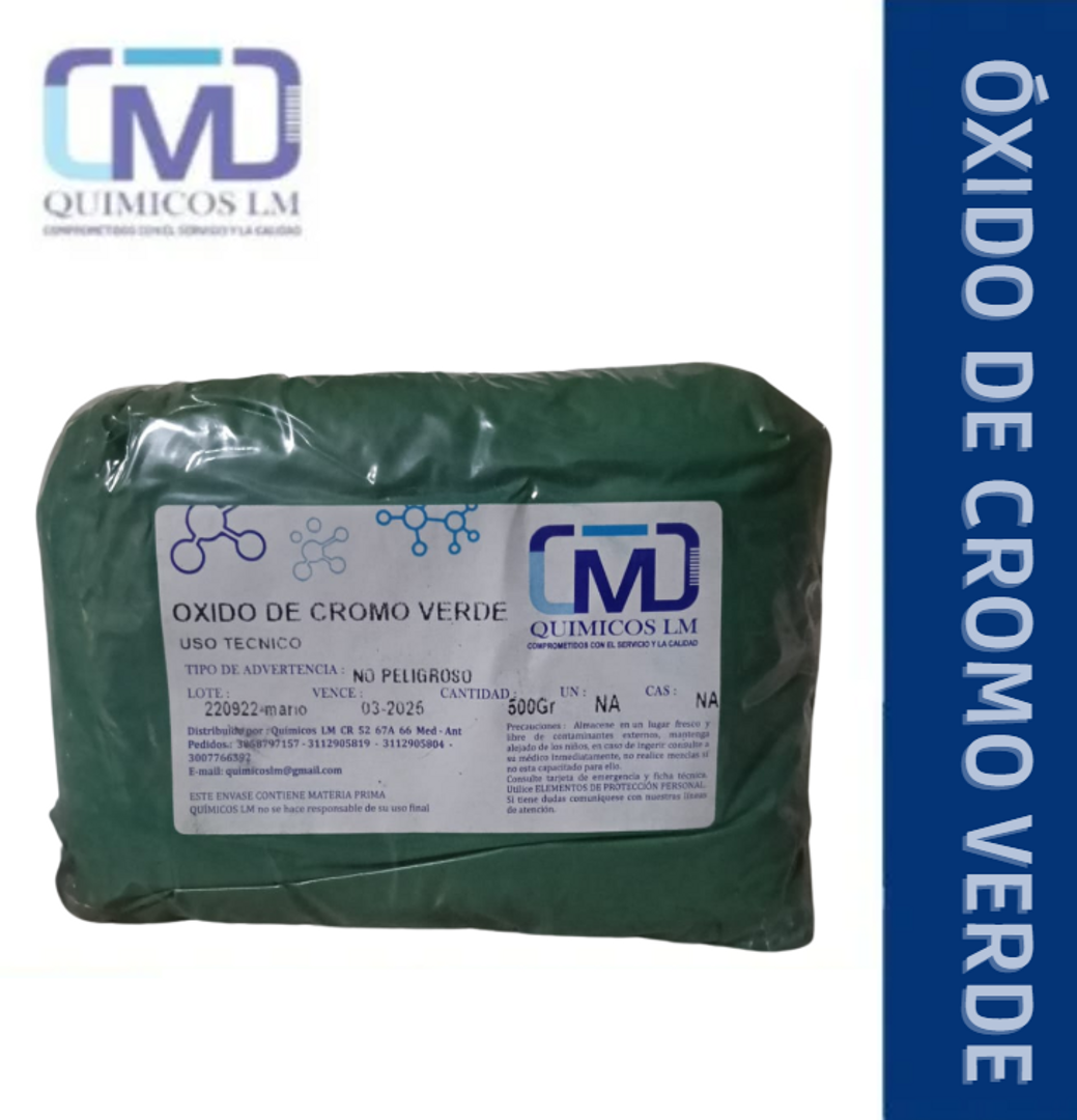 OXIDO DE CROMO VERDE X500gr
