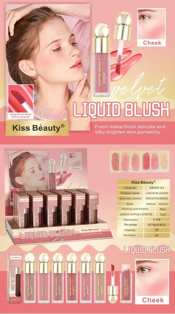 BLUSH LIQUIDO KISS BEAUTY 68509-03