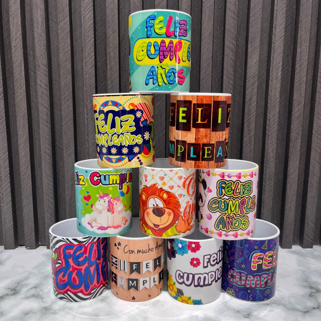 MUGS FELIZ CUMPLEAÑOS 