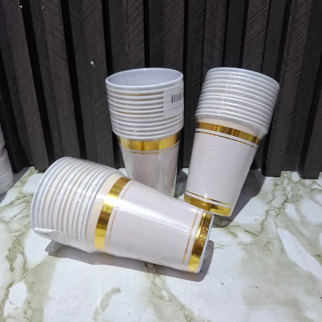 VASO X12 UND DELUXE DORADO/BLANCO LUJO