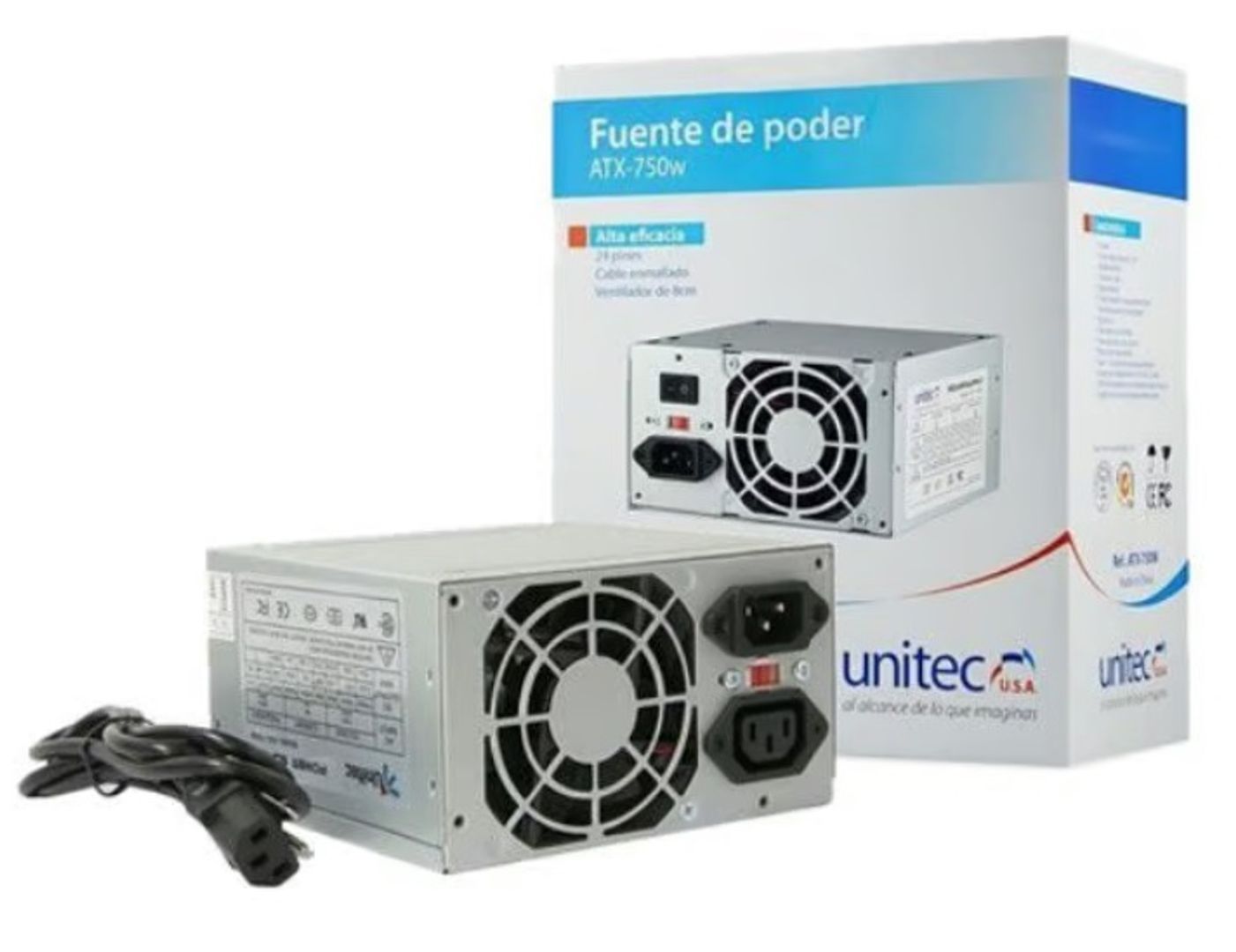Fuente de Poder Unitec ATX 750W