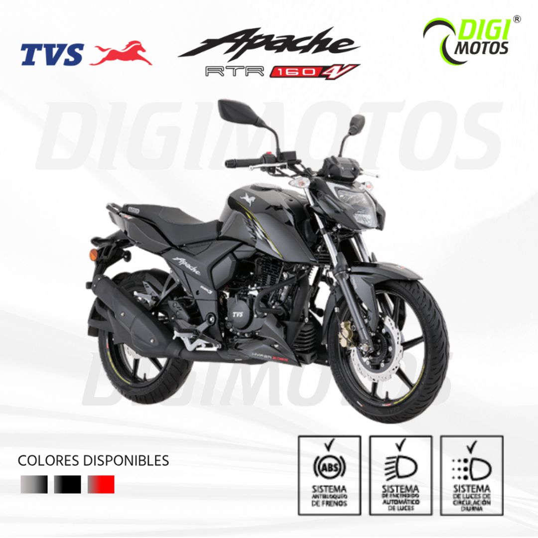 TVS APACHE RTR 160 4V XC CARBURADA ABS