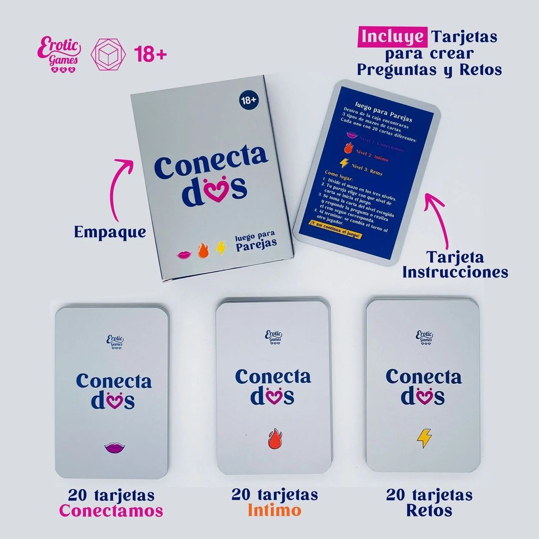 JUEGO PARA PAREJA CARTAS "CONECTADOS"