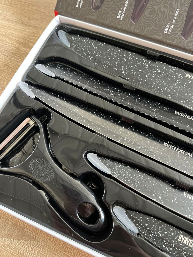 CUCHILLOS X6 NEGROS