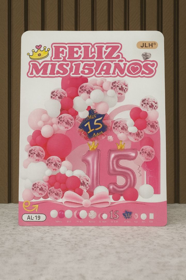 ARCO 15 AÑOS FUCSIA