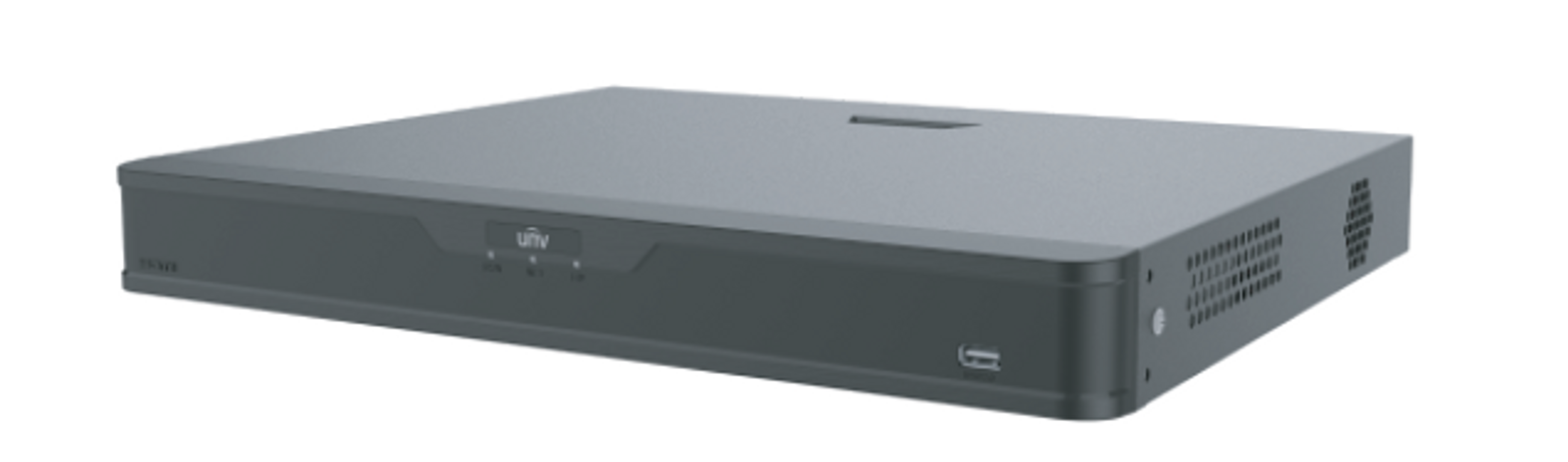 Grabador NVR de 8 canales con 8 puertos PoE integrados, ideal para instalaciones IP plug & play