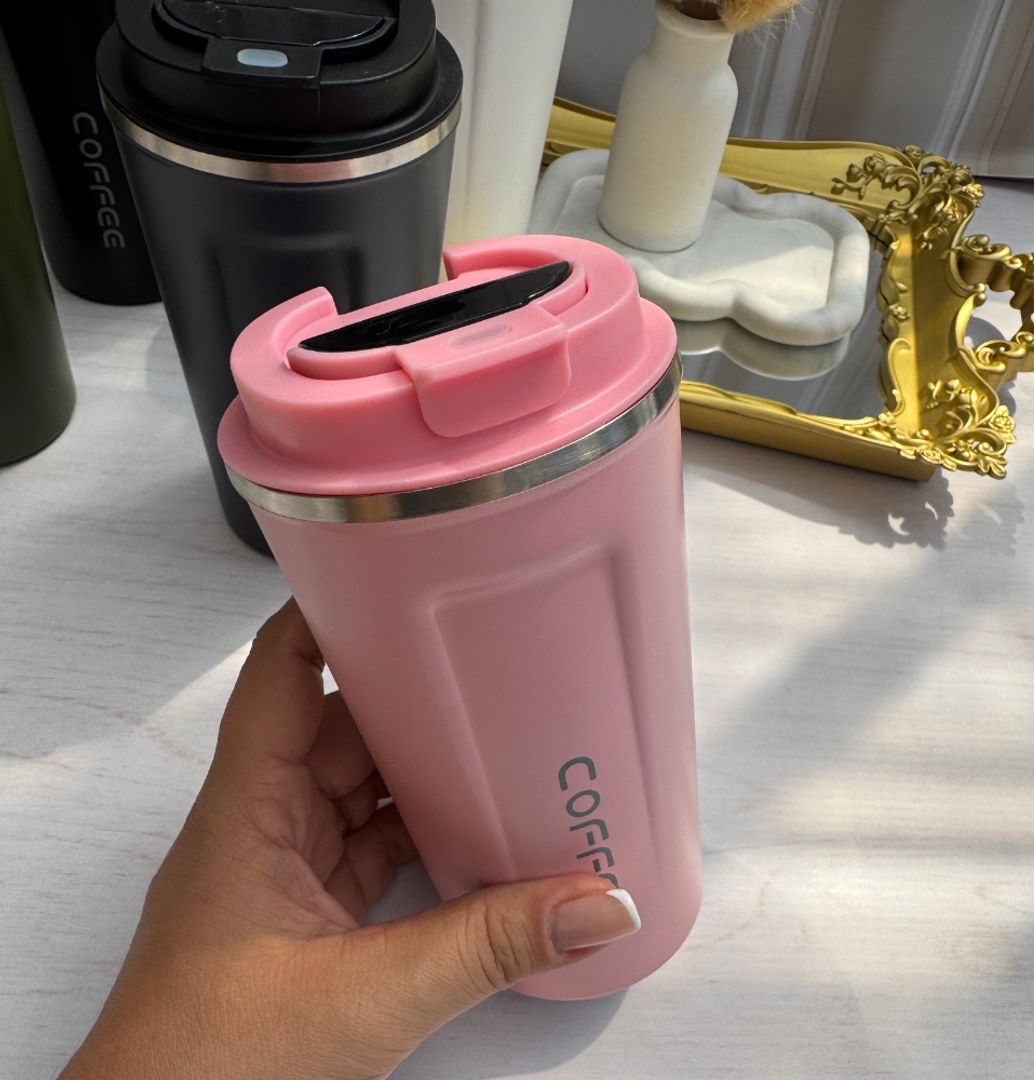 Mug térmico coffee con medición de temperatura 