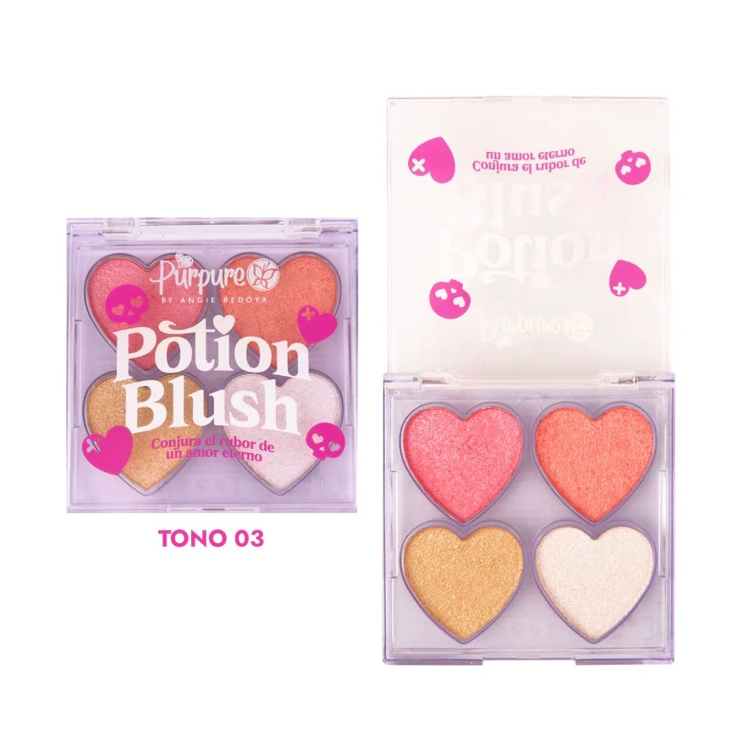 RUBOR + ILUMINADOR POTION BLUSH PURPURE