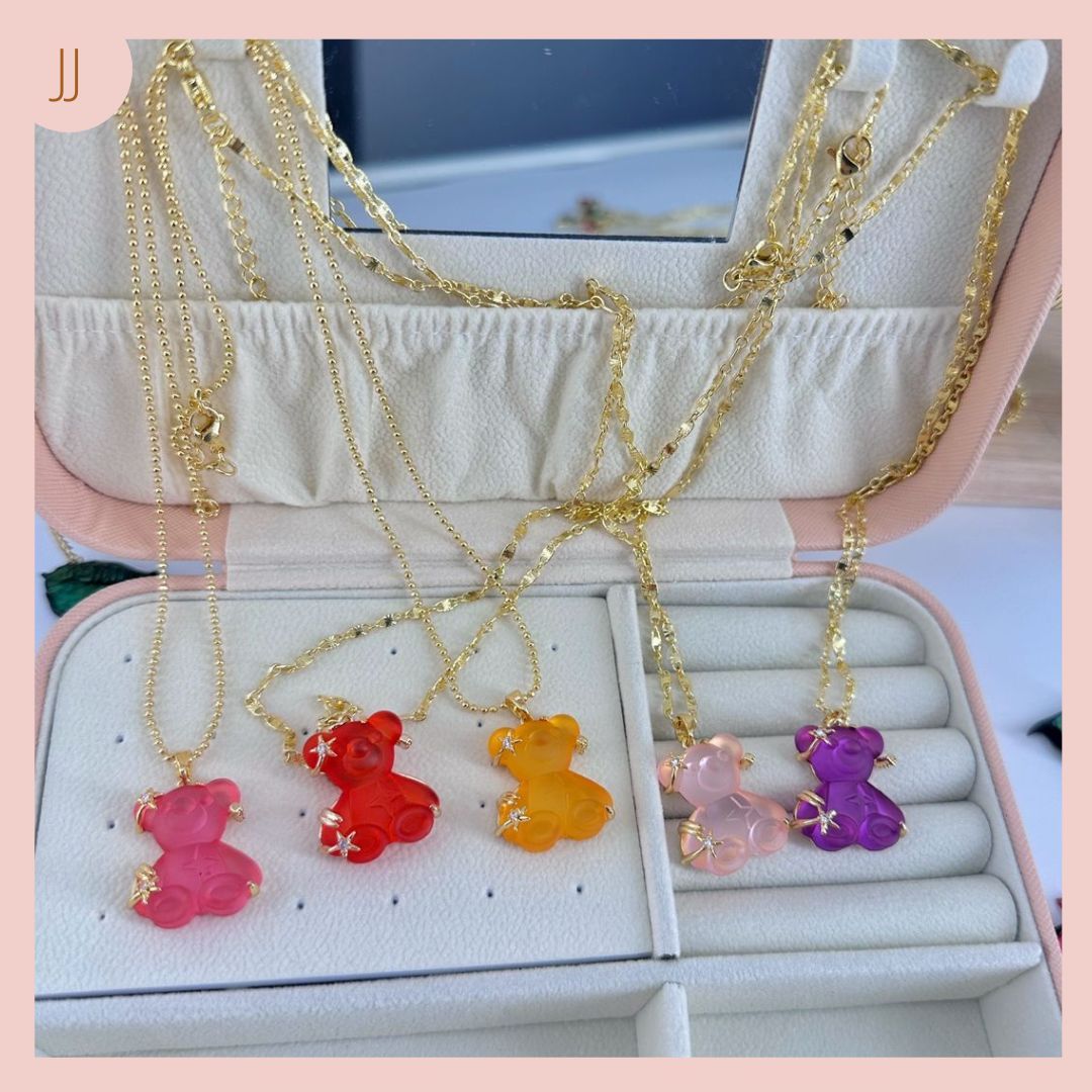 Cadena Dije Osito Tedy Colores