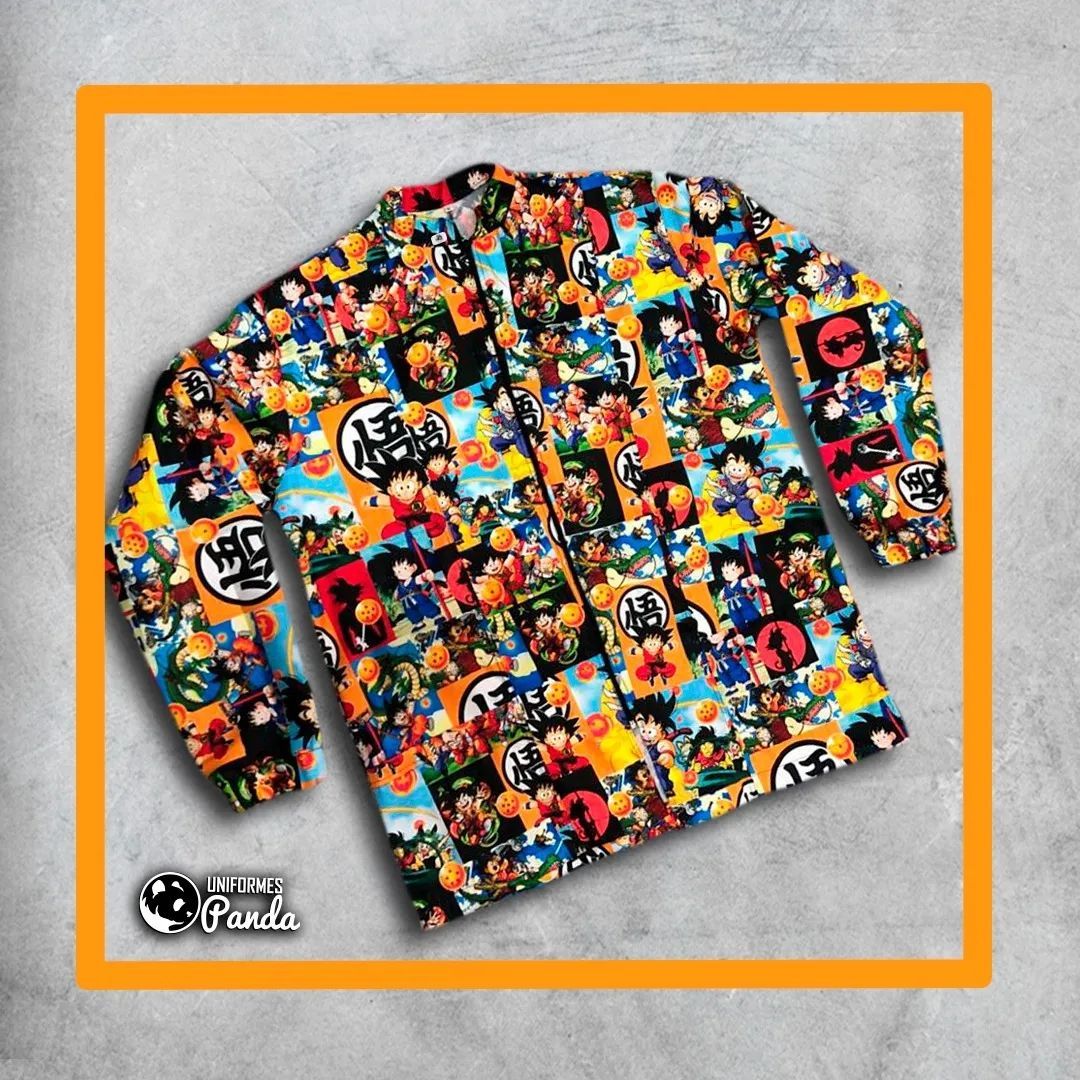 Bata Antifluido Estampada 
