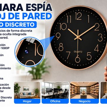 Imagen del producto  Cámara Espía Reloj de Pared
