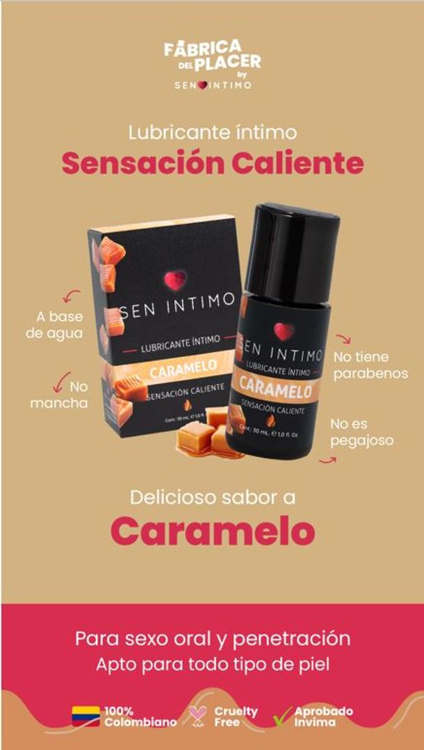 LUB ORAL CARAMELO CALIENTE SEN