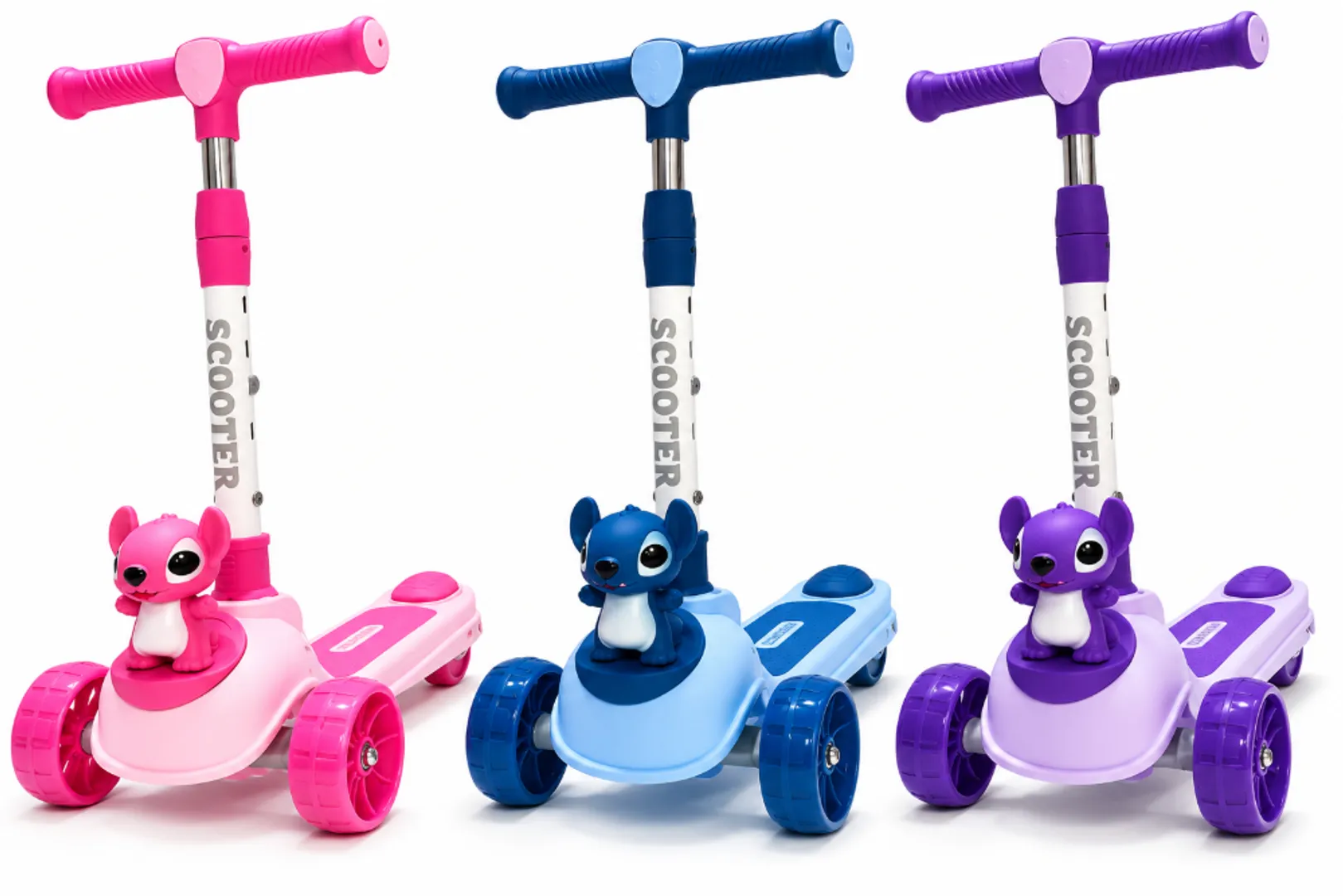 PATINETA MONOPATIN DE STITCH CON LUCES Y SONIDO