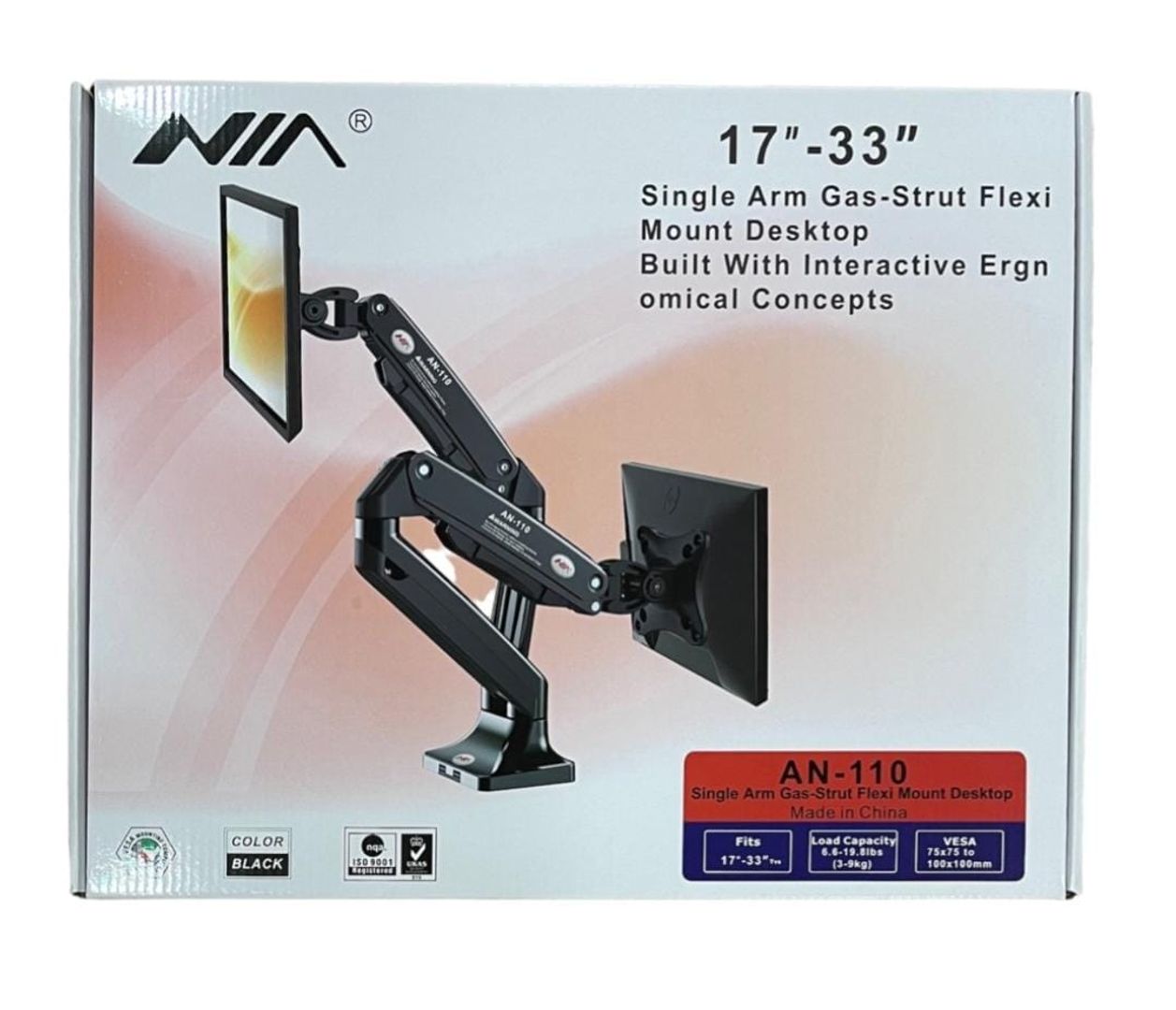 BASE NEUMATICA NIA DE  MONTAJE EN ESCRITORIO DOBLE FUNCION