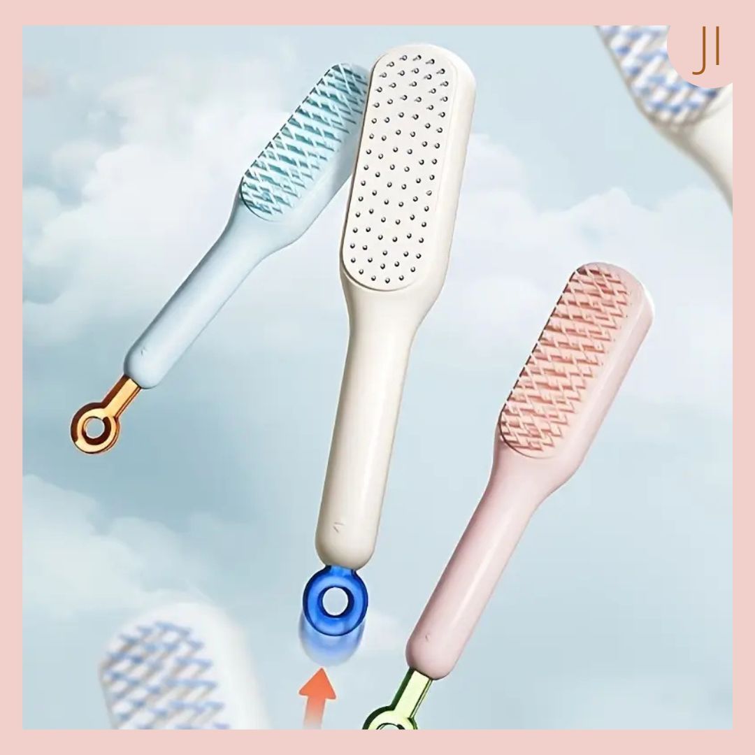 Cepillo Mágico de cabello Rosado y Verde