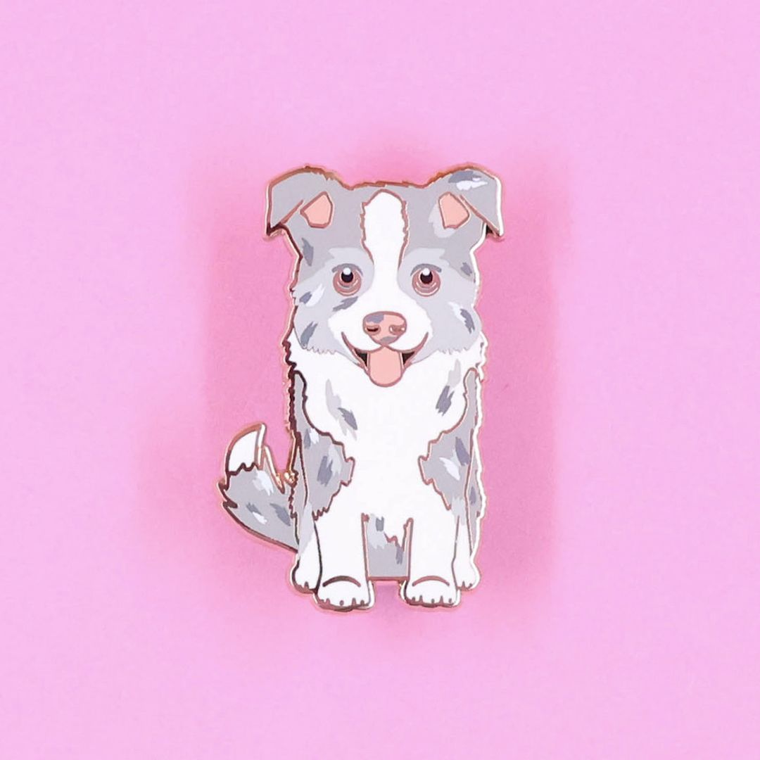 PIN BORDER COLLIE MERLE