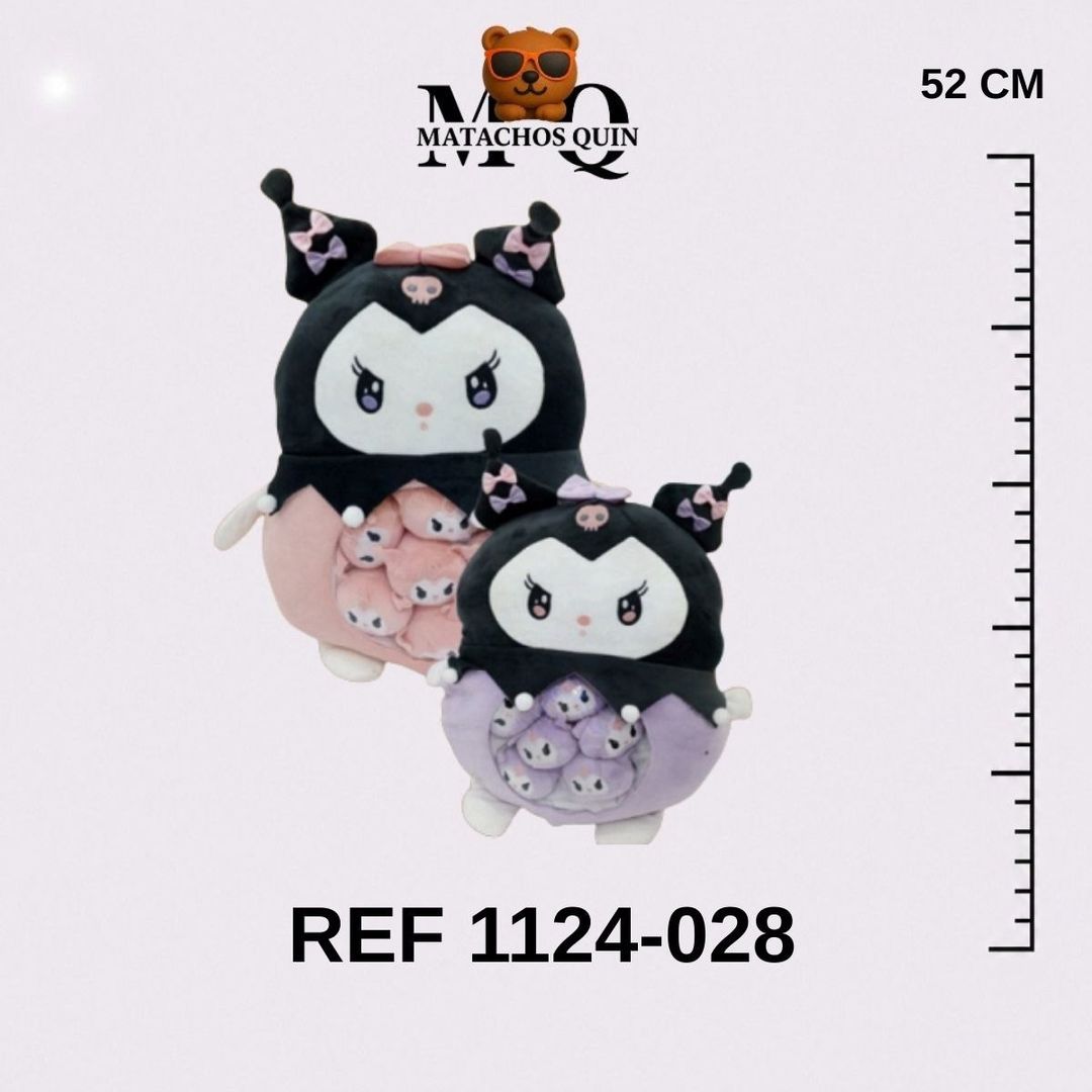 COJÍN DE KUROMI CON MINI SQUISH