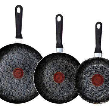 Imagen del producto SET X3 SARTENES IMUSA 16 20 Y 24 CM TALENT GRIS EXT