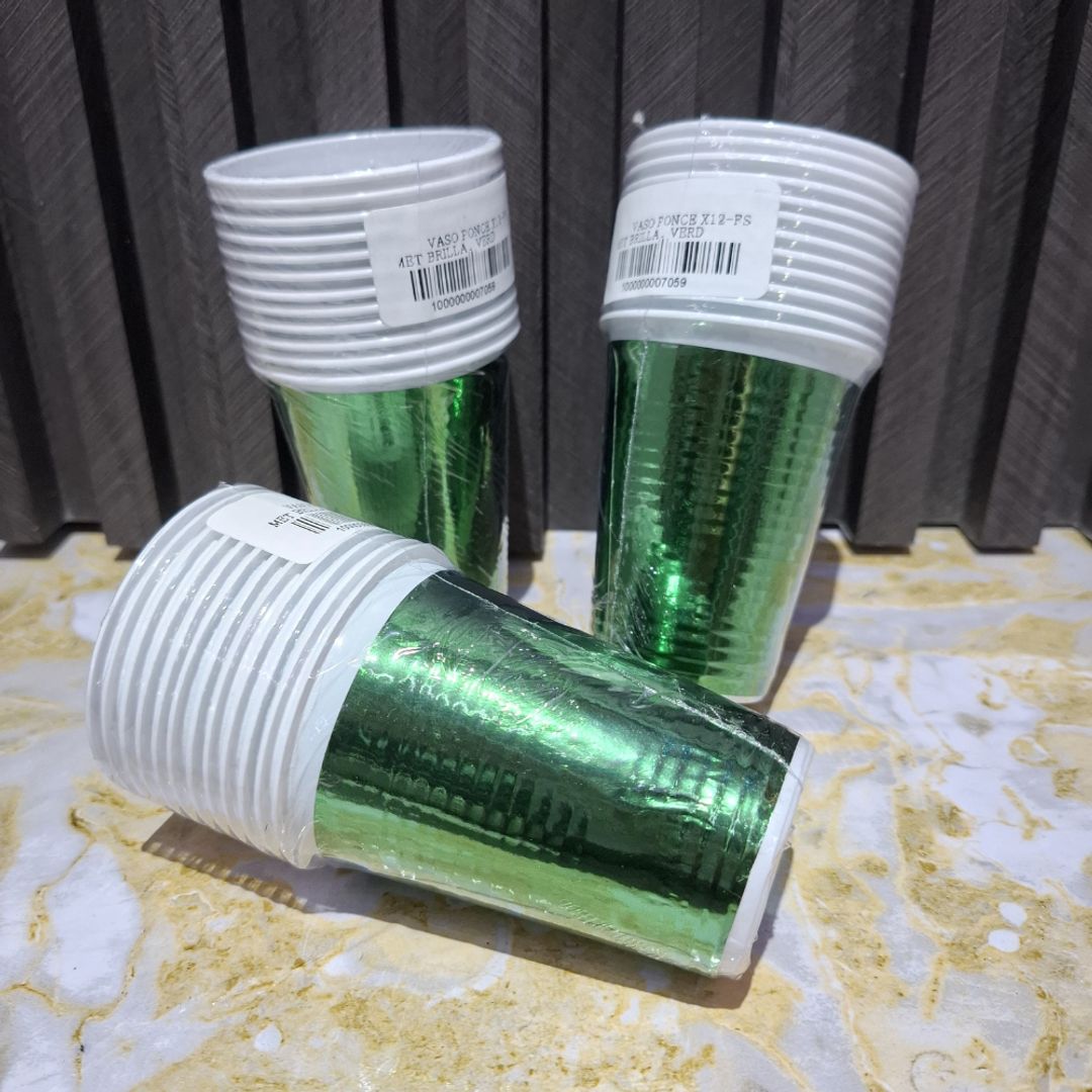 VASO X12 UND VERDE LUJO