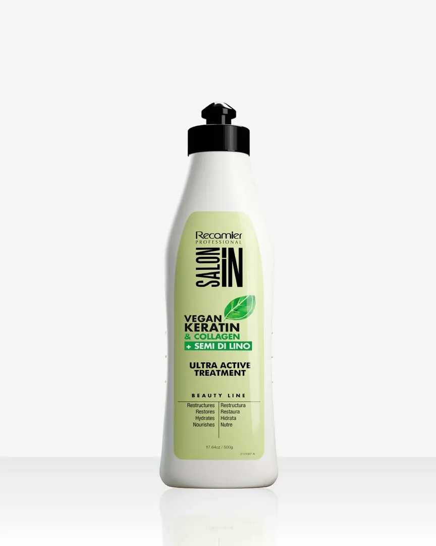 TRATAMIENTO ULTRA ACTIVE - VEGAN KERATIN COLLAGEN 500ML SALON IN RECAMIER
