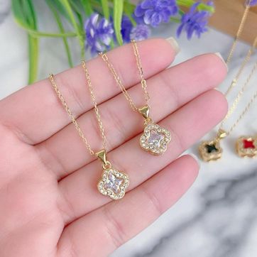 COLLAR DE TREBOL VERDE - imagen 2