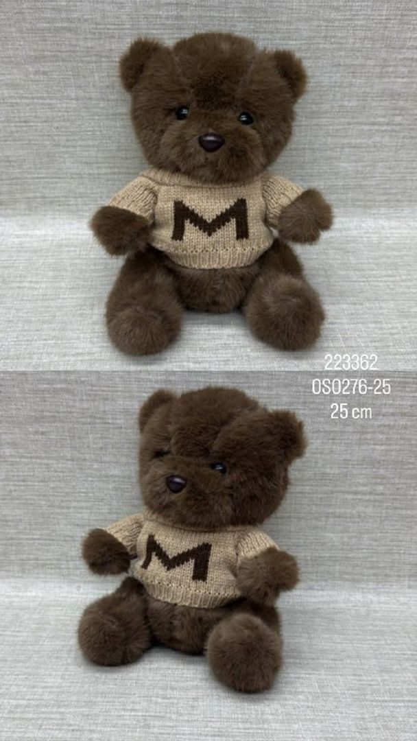 OSO CAFE CON SUETER   DE 25 CM