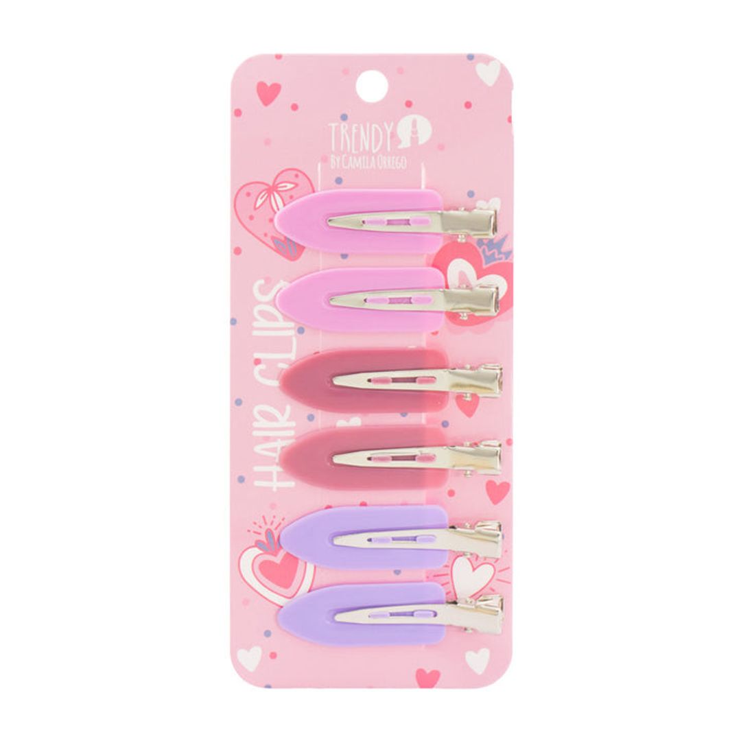 HAIR CLIPS X6 TRENDY
