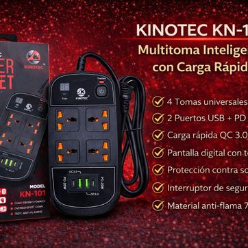 Cargador Multitoma Kinotec KN-101 3,500W - imagen 1