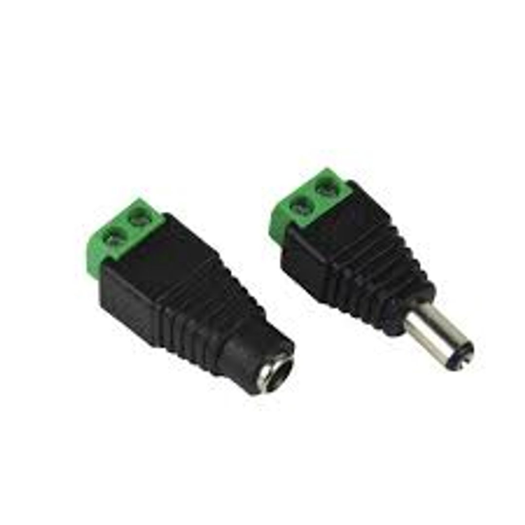 Adaptador tipo Jack 3.5mm macho y hembra polarizado de 12V
