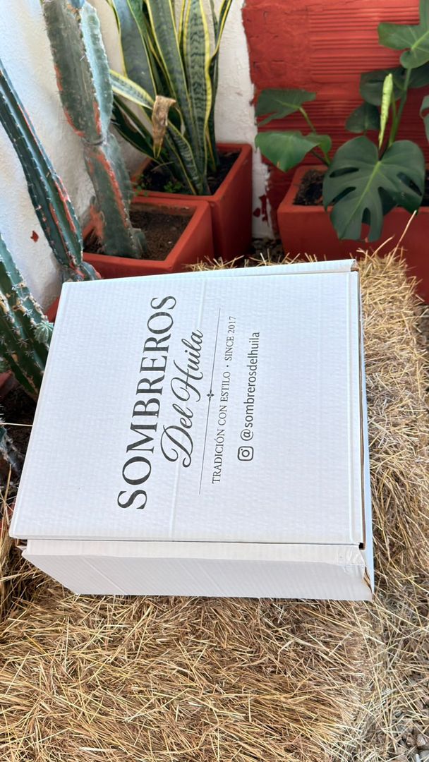 CAJA PARA EMPAQUE Y CUIDADO DE SOMBRERO
